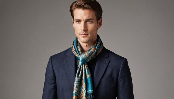 Écharpes en soie pour homme : le chic à portée de main